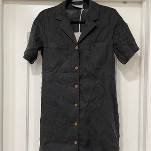 Everlane, Black Linen Workwear Dress. Never Worn.